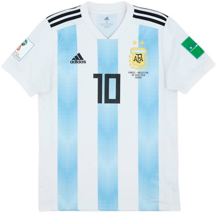 2018-19 Argentina Home Shirt Messi #10 - 8/10 - (S)