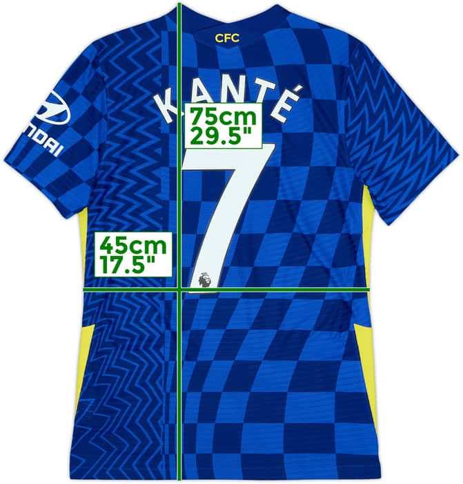 2021-22 Chelsea Authentic Home Shirt Kante #7 - 9/10 - (S)