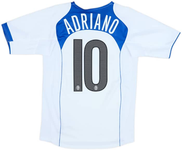 2004-05 Inter Milan Away Shirt Adriano #10 - 8/10 - (XL.Boys)