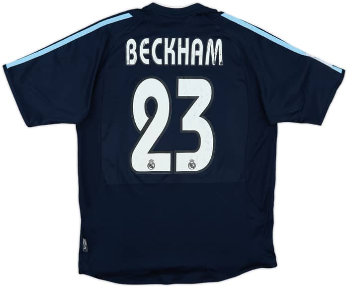 2003-04 Real Madrid Away Shirt Beckham #23 - 7/10 - (XL.Boys)