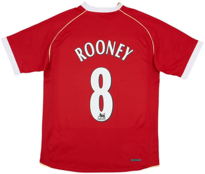 2006-07 Manchester United Home Shirt Rooney #8 - 8/10 - (S)