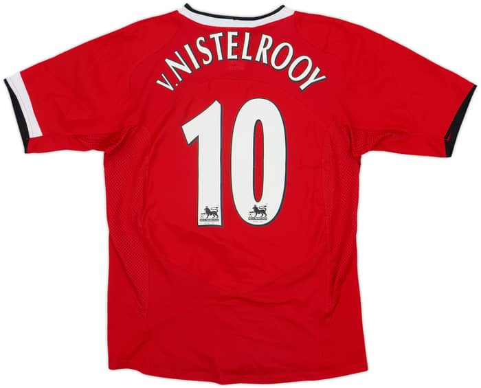 2004-06 Manchester United Home Shirt V.Nistelrooy #10 - 9/10 - (XL.Boys)