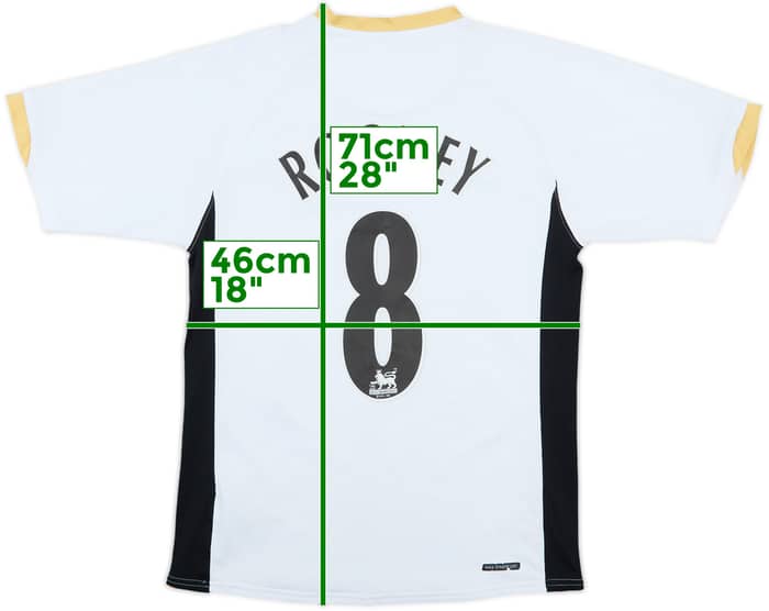 2006-08 Manchester United Away Shirt Rooney #8 - 8/10 - (S)