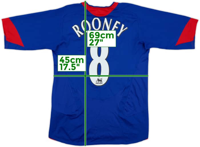 2005-06 Manchester United Away Shirt Rooney #8 - 8/10 - (XL.Boys)