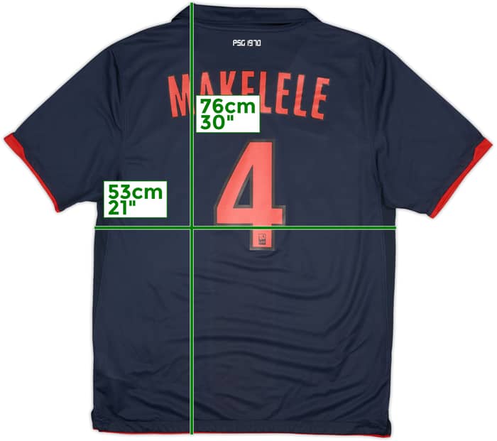 2010-11 Paris Saint-Germain Away Shirt Makelele #4 - 10/10 - (L)