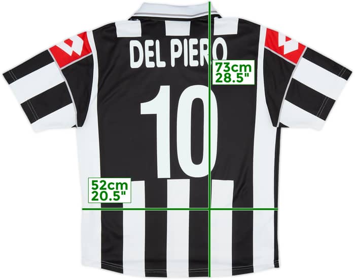 2000-01 Juventus Home Shirt Del Piero #10 - 6/10 - (L)
