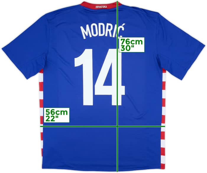 2007-09 Croatia Away Shirt Modric #14 - 10/10 - (L)