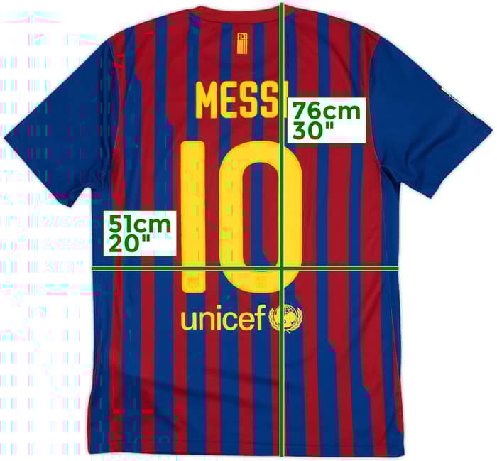 2011-12 Barcelona Home Shirt Messi #10 - 8/10 - (M)