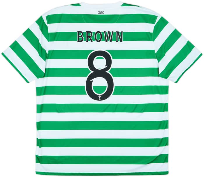 2012-13 Celtic '125th Anniversary' Home Shirt Brown #8 - 10/10 - (XL)