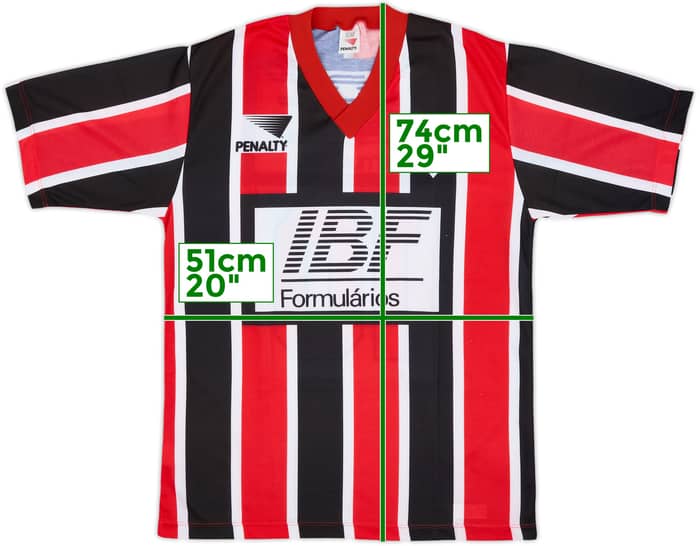 1991-92 Sao Paulo Away Shirt #10 - 9/10 - (L)
