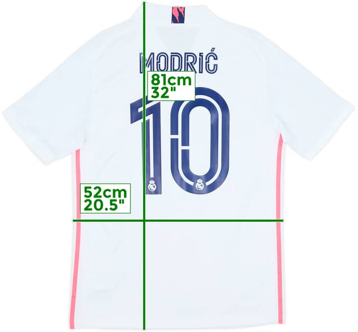 2020-21 Real Madrid Home Shirt Modric #10 - 8/10 - (M)
