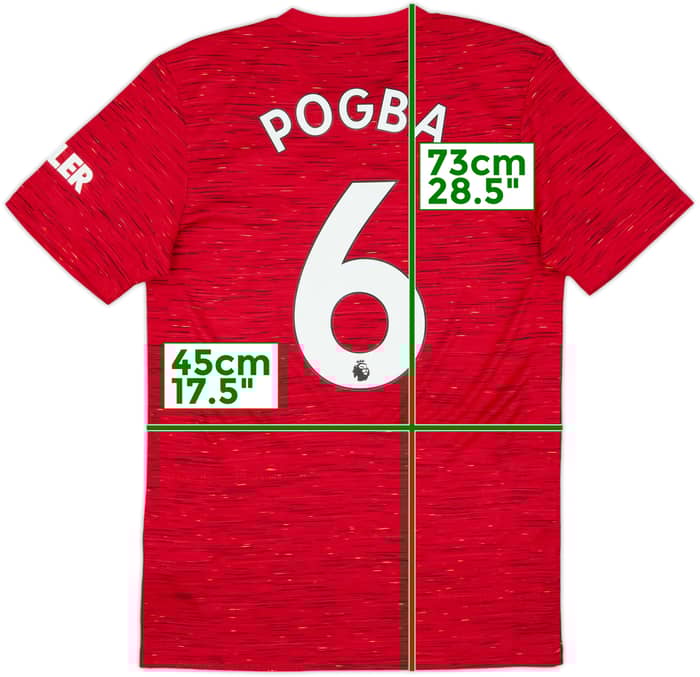 2020-21 Manchester United Home Shirt Pogba #6 - 10/10 - (S)