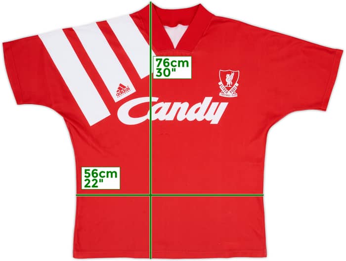 1991-92 Liverpool Home Shirt - 8/10 - (L)
