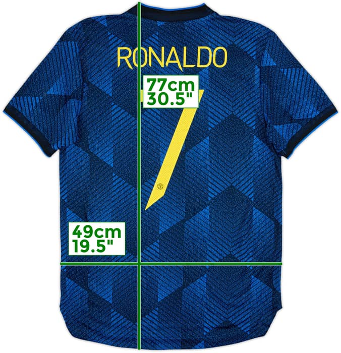 2021-22 Manchester United Authentic Third Shirt Ronaldo #7 - 9/10 - (M)