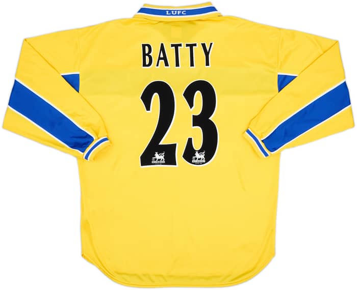 1999-00 Leeds United Third L/S Shirt Batty #23 - 8/10 - (L)