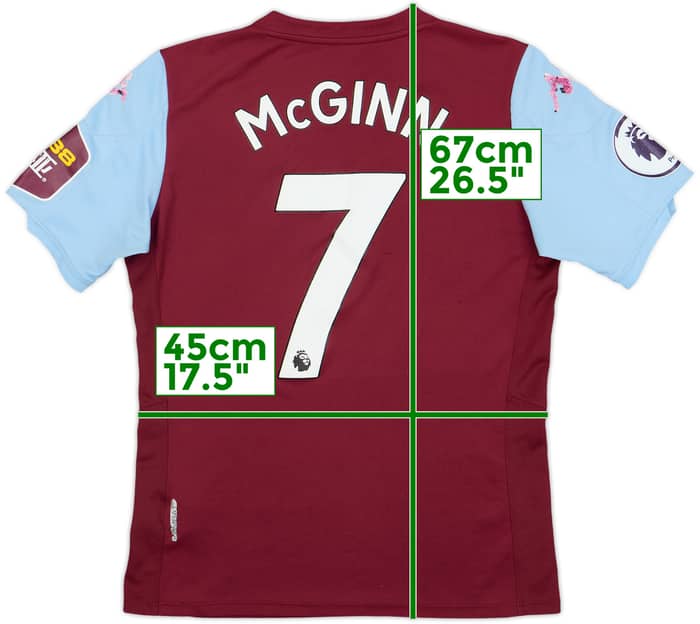 2019-20 Aston Villa Home Shirt McGinn #7 - 4/10 - (L.Boys)