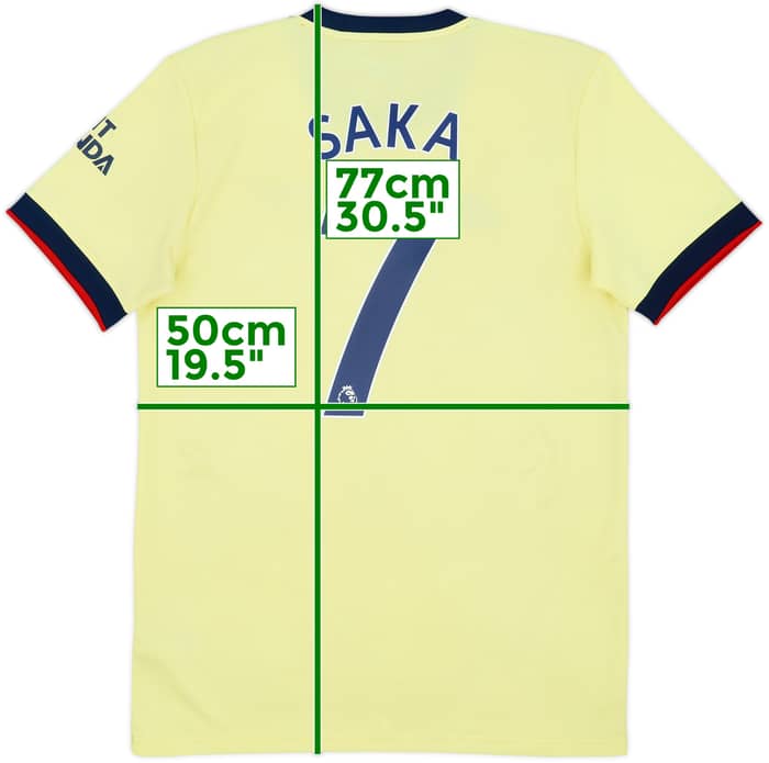 2021-22 Arsenal Away Shirt Saka #7 - 6/10 - (M)