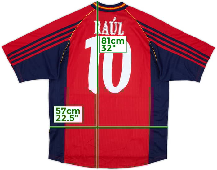 1998-99 Spain Home Shirt Raul #10 (L)