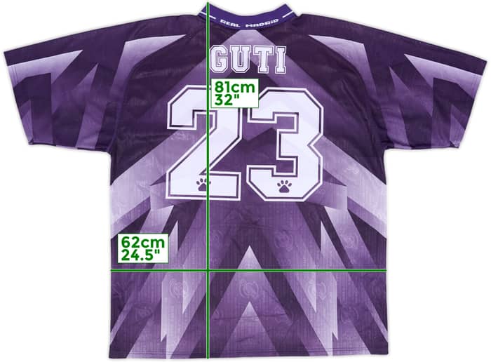 1996-97 Real Madrid Away Shirt Guti #23 - 8/10 - (XL)