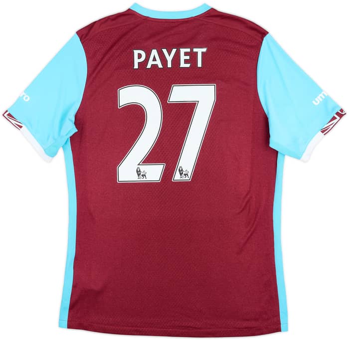 2016-17 West Ham Home Shirt Payet #27 - 5/10 - (L)