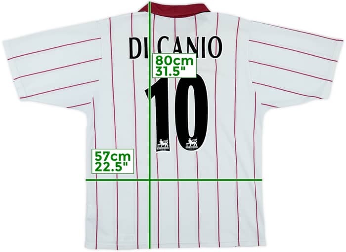2002-03 West Ham Away Shirt Di Canio #10 - 6/10 - (L)