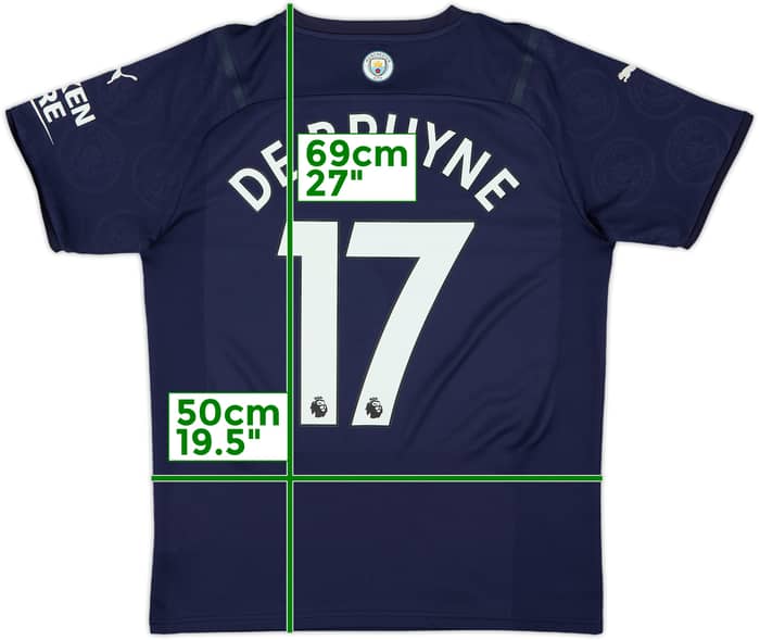 2021-22 Manchester City Third Shirt De Bruyne #17 - 8/10 - (M)