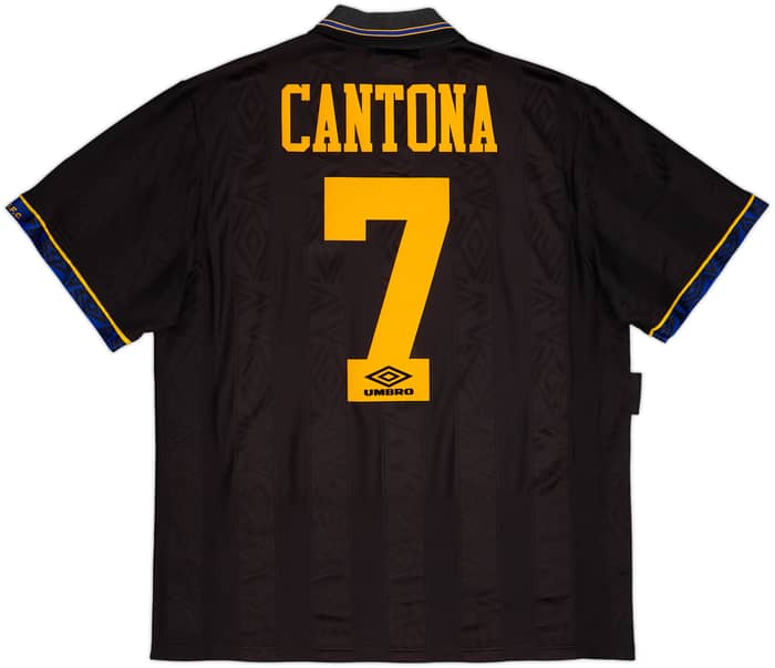 1993-95 Manchester United Away Shirt Cantona #7 - 8/10 - (L)