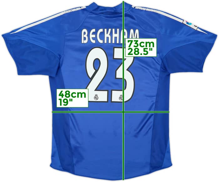 2004-05 Real Madrid Third Shirt Beckham #23 - 6/10 - (S)