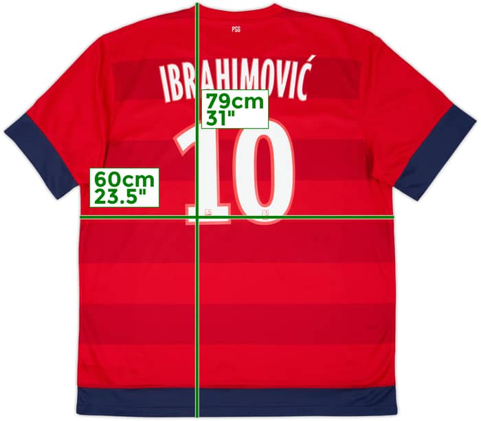 2012-13 Paris Saint-Germain Away Shirt Ibrahimovic #10 - 8/10 - (XL)
