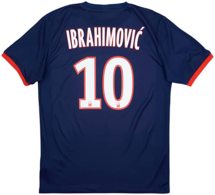 2013-14 Paris Saint-Germain Home Shirt Ibrahimovic #10 - 6/10 - (M)