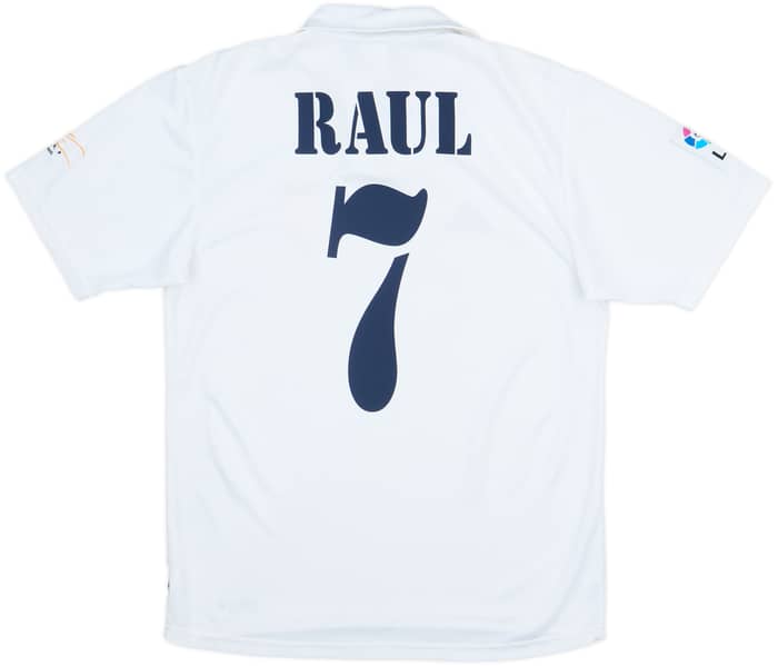 2001 Real Madrid Home Shirt Raul #7 - 6/10 - (S)