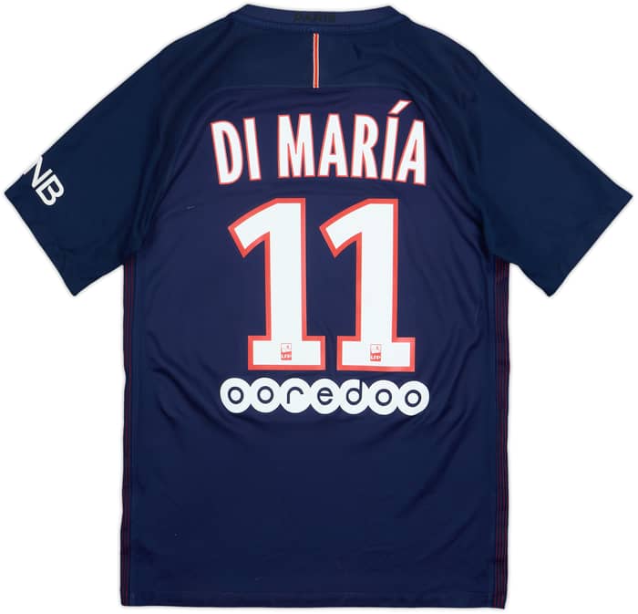 2016-17 Paris Saint-Germain Home Shirt Di Maria #11 - 7/10 - (S)