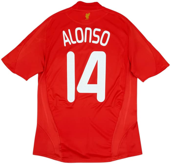 2008-10 Liverpool Home Shirt Alonso #14 - 5/10 - (M)