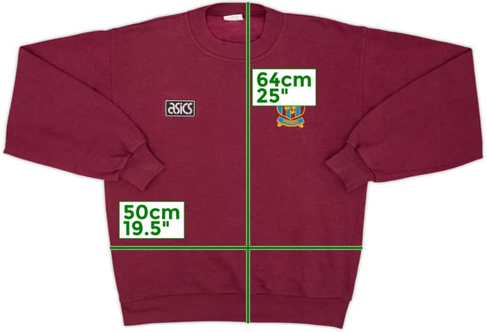 1993-95 Aston Villa Asics Sweat Top - 7/10 - (M)