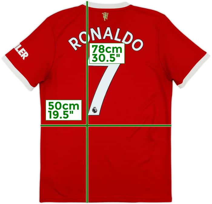 2021-22 Manchester United Home Shirt Ronaldo #7 - 7/10 - (M)