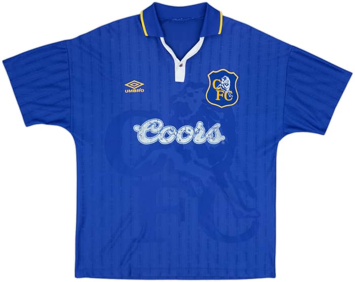 1995-97 Chelsea Home Shirt Zola #25 - 6/10 - (XL)