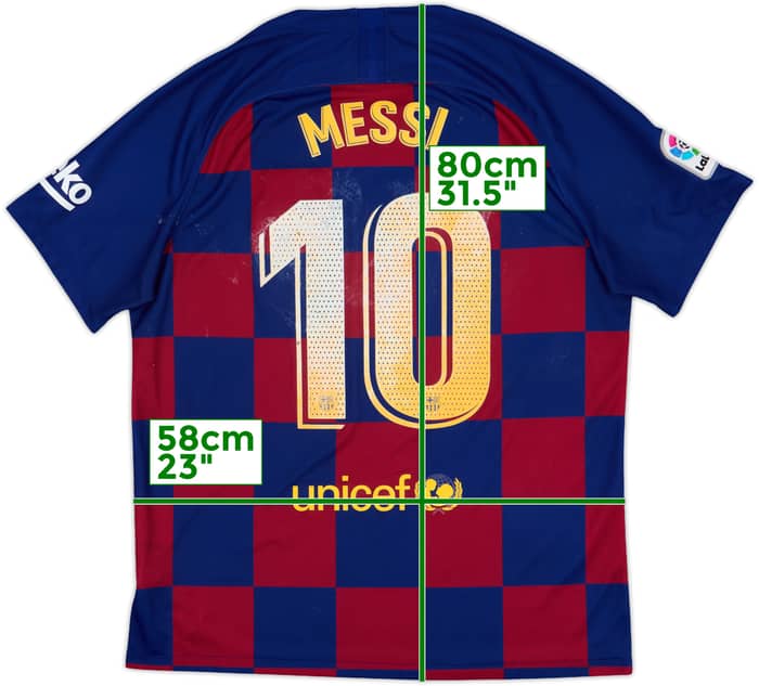 2019-20 Barcelona Home Shirt Messi #10 - 4/10 - (XL)
