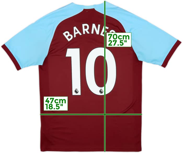 2018-19 Burnley Home Shirt Barnes #10 - 8/10 - (M)