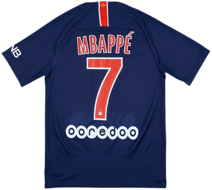 2018-19 Paris Saint-Germain Home Shirt Mbappe #7 - 5/10 - (S)