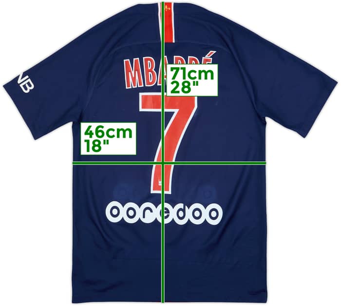 2018-19 Paris Saint-Germain Home Shirt Mbappe #7 - 5/10 - (S)