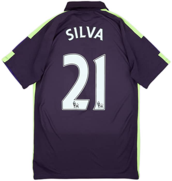 2014-15 Manchester City Third Shirt Silva #21 - 8/10 - (S)