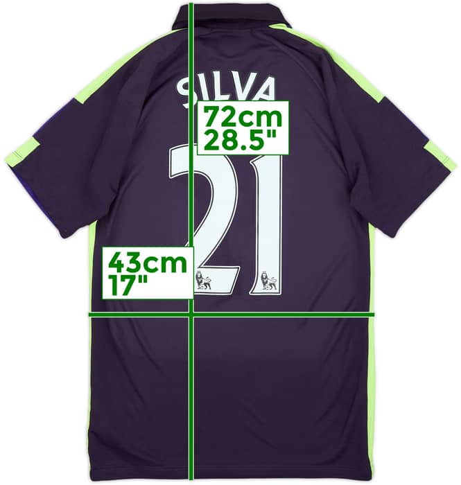 2014-15 Manchester City Third Shirt Silva #21 - 8/10 - (S)