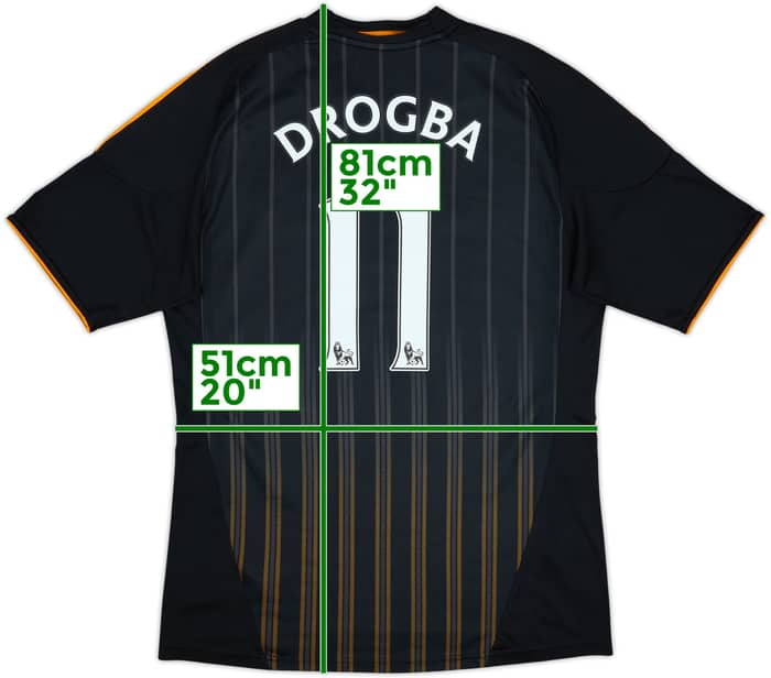 2010-11 Chelsea Away Shirt Drogba #11 - 10/10 - (L)