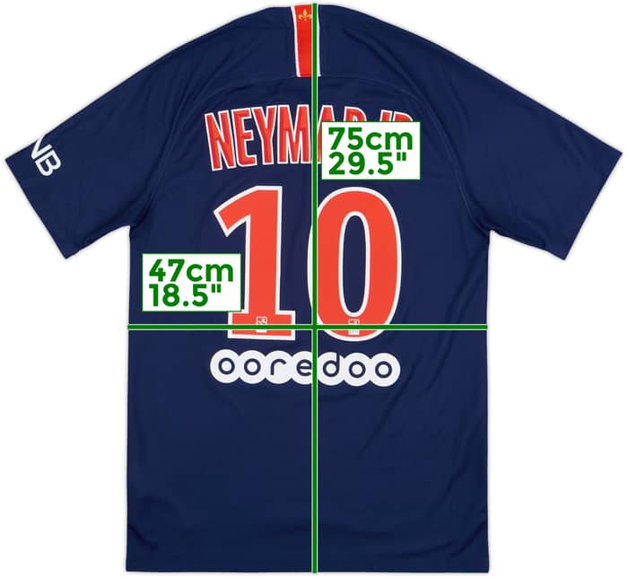 2018-19 Paris Saint-Germain Home Shirt Neymar Jr #10 - 9/10 - (S)