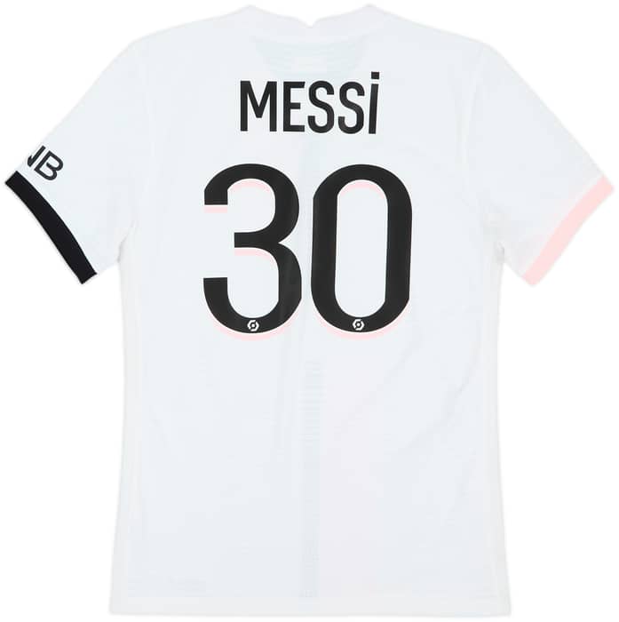 2021-22 Paris Saint-Germain Authentic Away Shirt Messi #30 - 10/10 - (S)