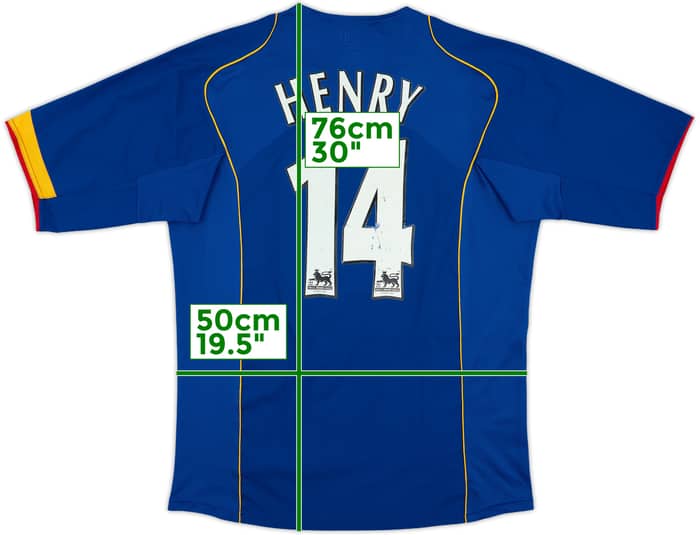 2004-06 Arsenal Away Shirt Henry #14 - 7/10 - (M)