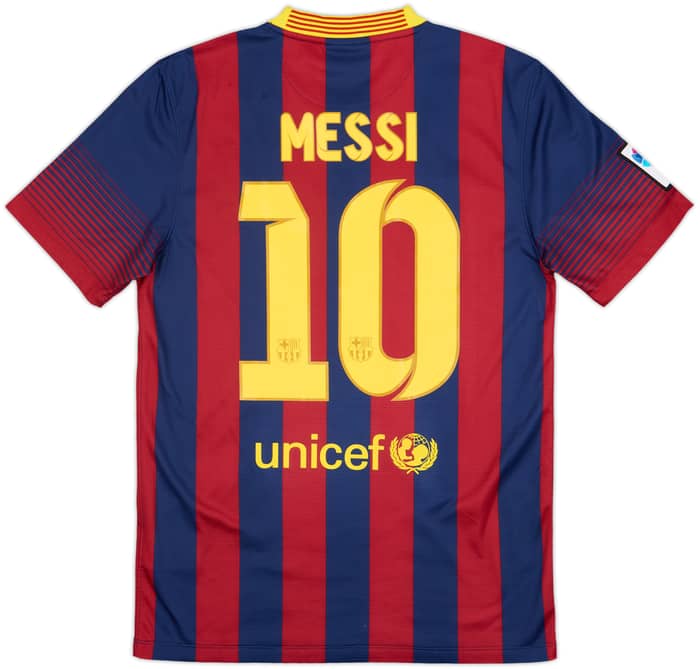 2013-14 Barcelona Home Shirt Messi #10 - 8/10 - (S)