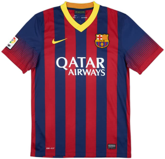 2013-14 Barcelona Home Shirt Messi #10 - 8/10 - (S)