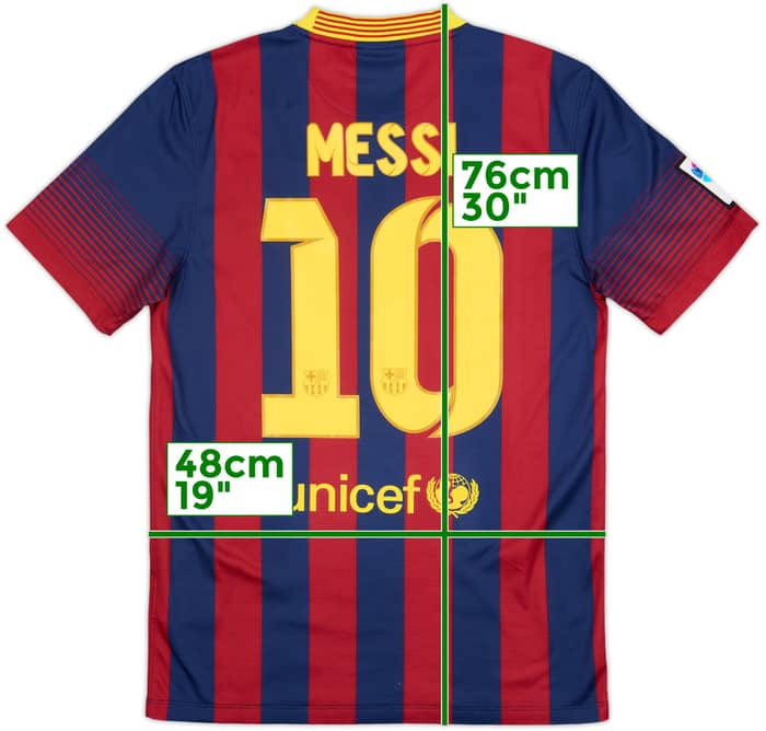 2013-14 Barcelona Home Shirt Messi #10 - 8/10 - (S)