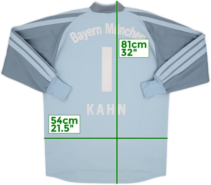2001-02 Bayern Munich GK Shirt Kahn #1 - 8/10 - (S)